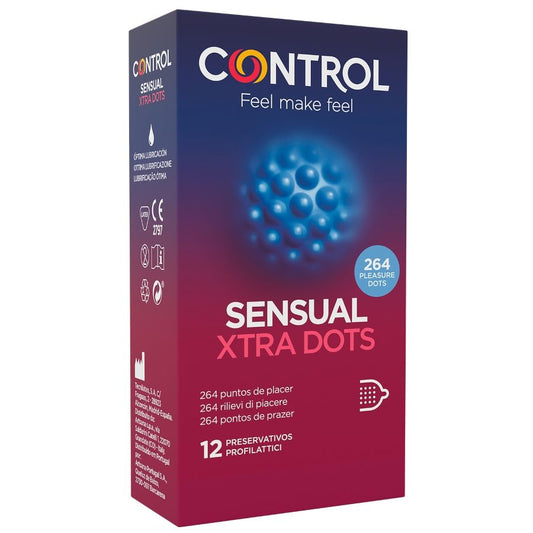 CONTROL XTRA DOTS - PRESERVATIVI  12 UNITA'