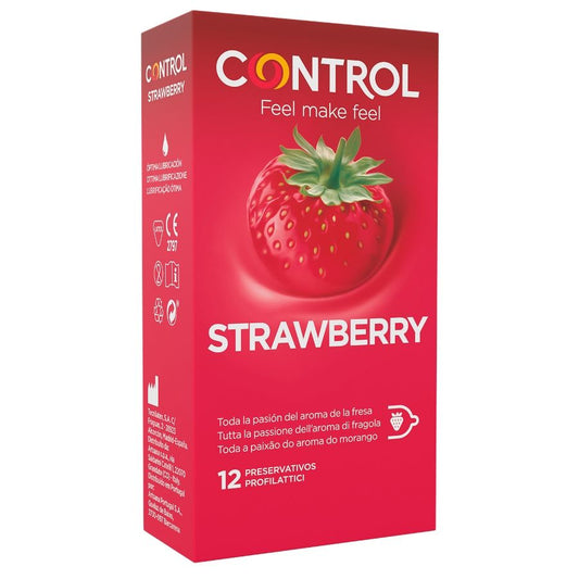 CONTROL STRAWBERRY- PRESERVATIVI ALLA FRAGOLA 12 UNITÀ