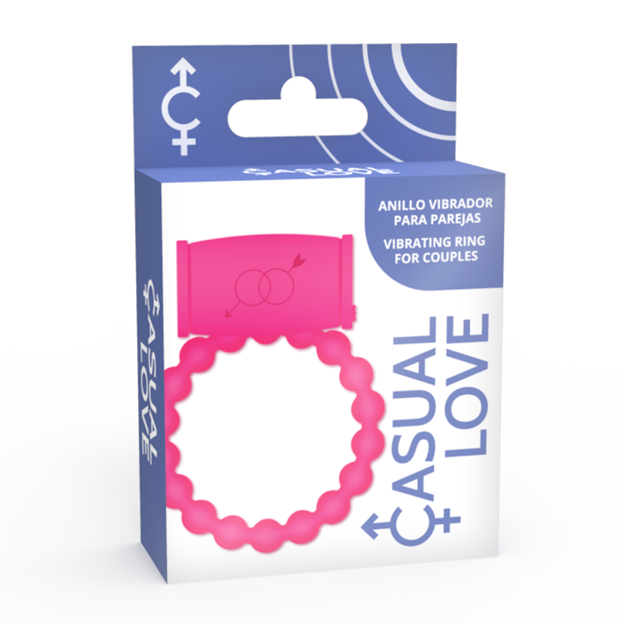 CASUAL LOVE - RING 25 ANELLO VIBRANTE PER COPPIE ROSA