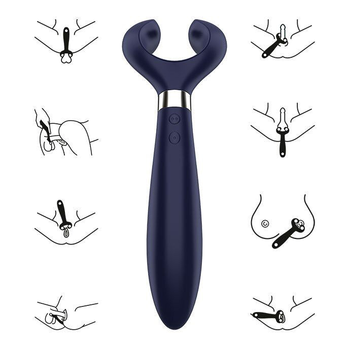 SATISFYER - ENDLESS FUN 3 MULTI VIBRATORE 33 POSSIBILI UTILIZZI BLU
