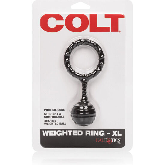 ANELLO PENE IN SILICONE CON PESO "COLT" "XL" - CALEXOTICS