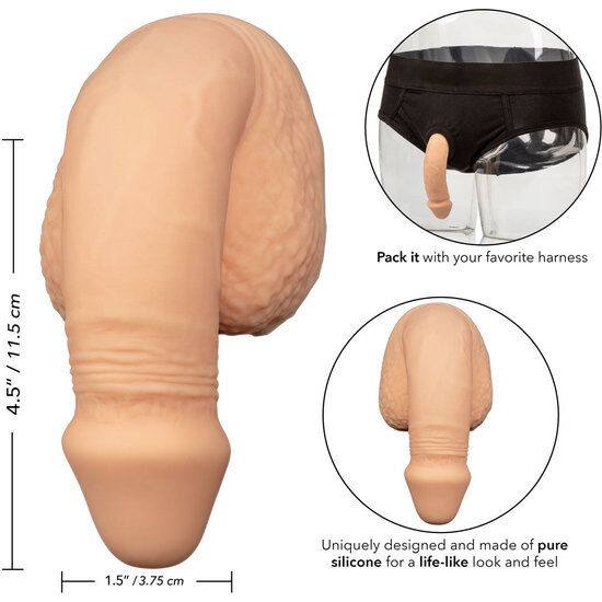 CALEXOTICS - PACKER PER PENE IN SILICONE  12,75 CM NUDE