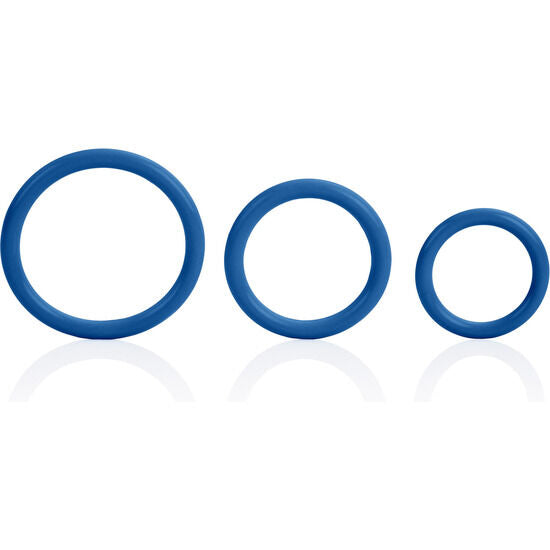 ANELLO PENE CLASSIC TRI-RINGS BLU