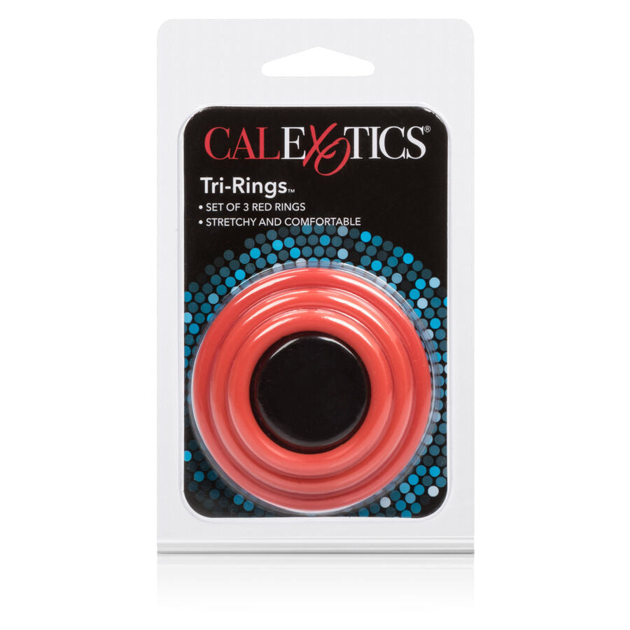 ANELLO PENE CLASSIC TRI-RINGS ROSSO