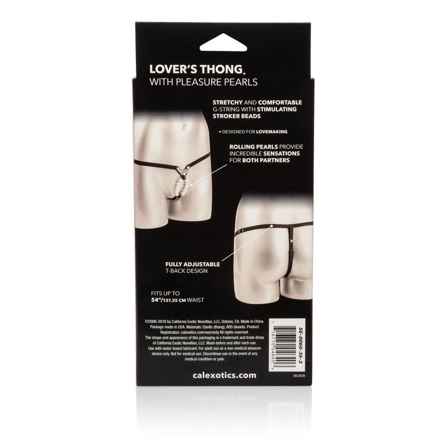 CALEXOTICS - LOVERS THONG PERIZOMA CON PERLINE
