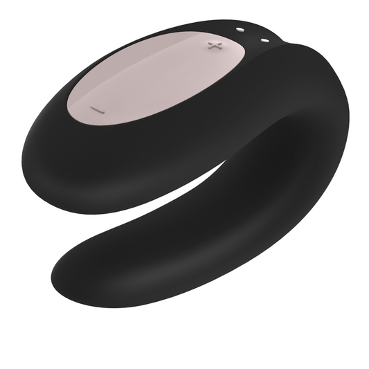 SATISFYER - DOUBLE JOY VIBRATORE DI COPPIA CON APP NERO
