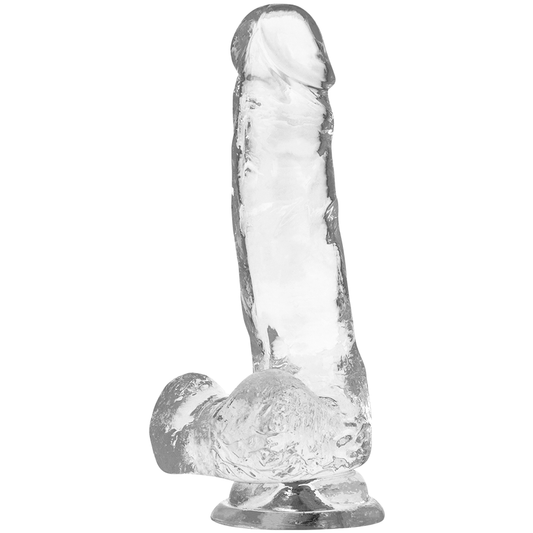 X RAY - DILDO TRASPARENTE CON SFERE 18.5 CM -O- 3.8 CM