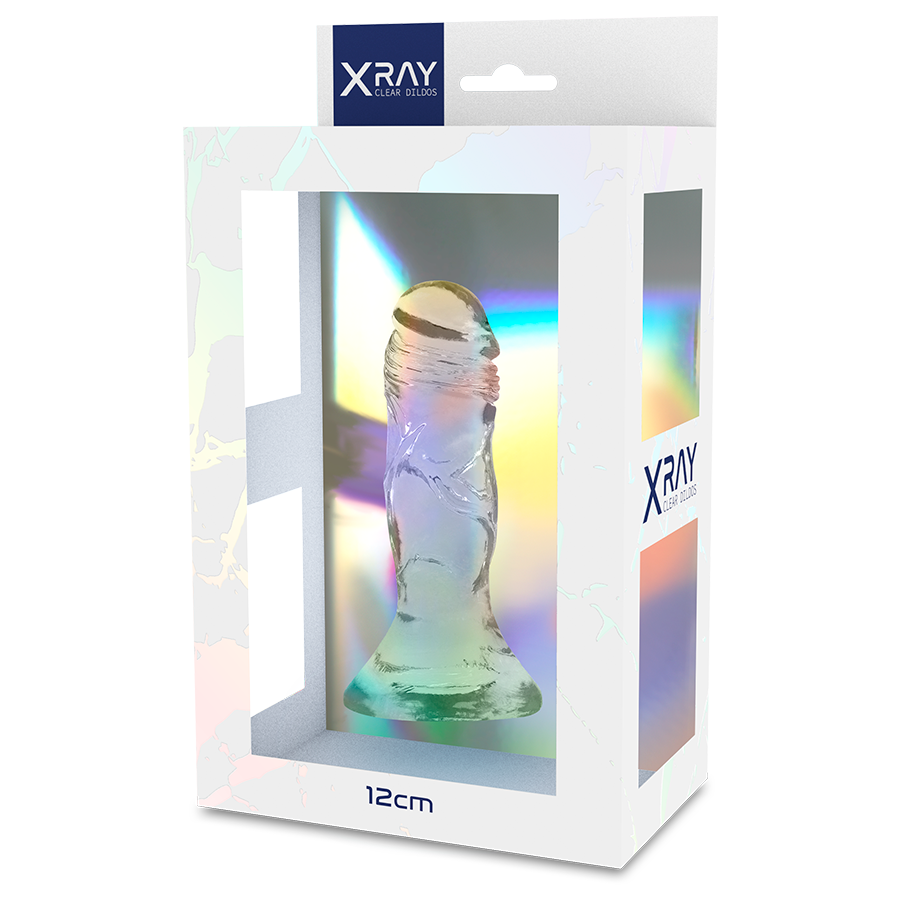 X RAY - DILDO REALISTICO IN JELLY TRASPARENTE 12 CM -O- 2.6 CM