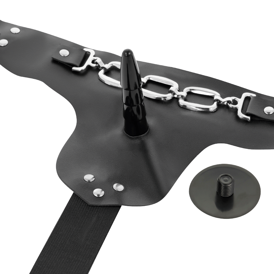 HARNESS ATTRACTION - GEORGE HARNESS CON DILDO REALISTICO E VIBRAZIONE 19 CM -O- 4 CM