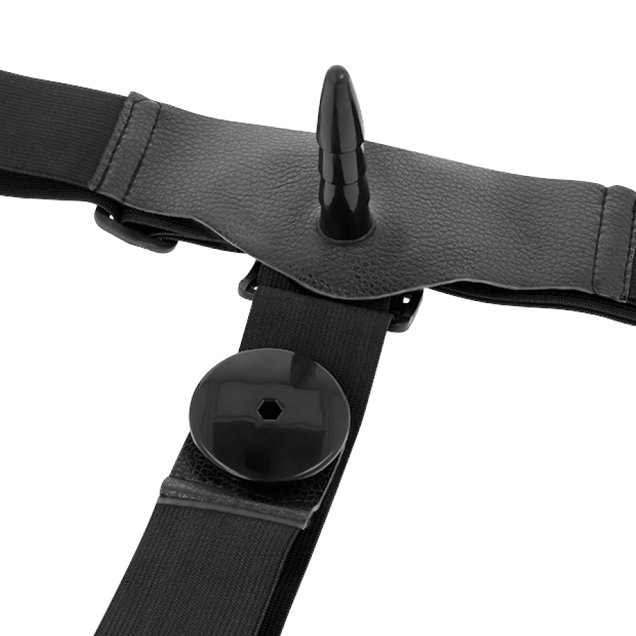 HARNESS ATTRACTION - HARRIS HARNESS DOPPIA PENETRAZIONE CON VIBRAZIONE 18 CM -O- 3,5 CM