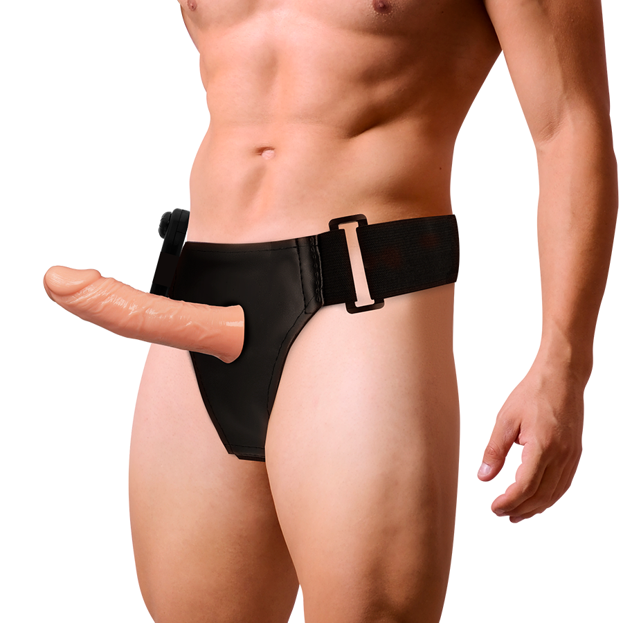 HARNESS ATTRACTION - BENNY HARNESS CAVO CON PENE REALISTICO E VIBRATORE 15 CM -O- 4,5 CM