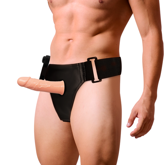 HARNESS ATTRACTION - GREGORY HARNESS CAVO CON DILDO REALISTICO E VIBRAZIONE 16,5 CM -O- 4,3 CM