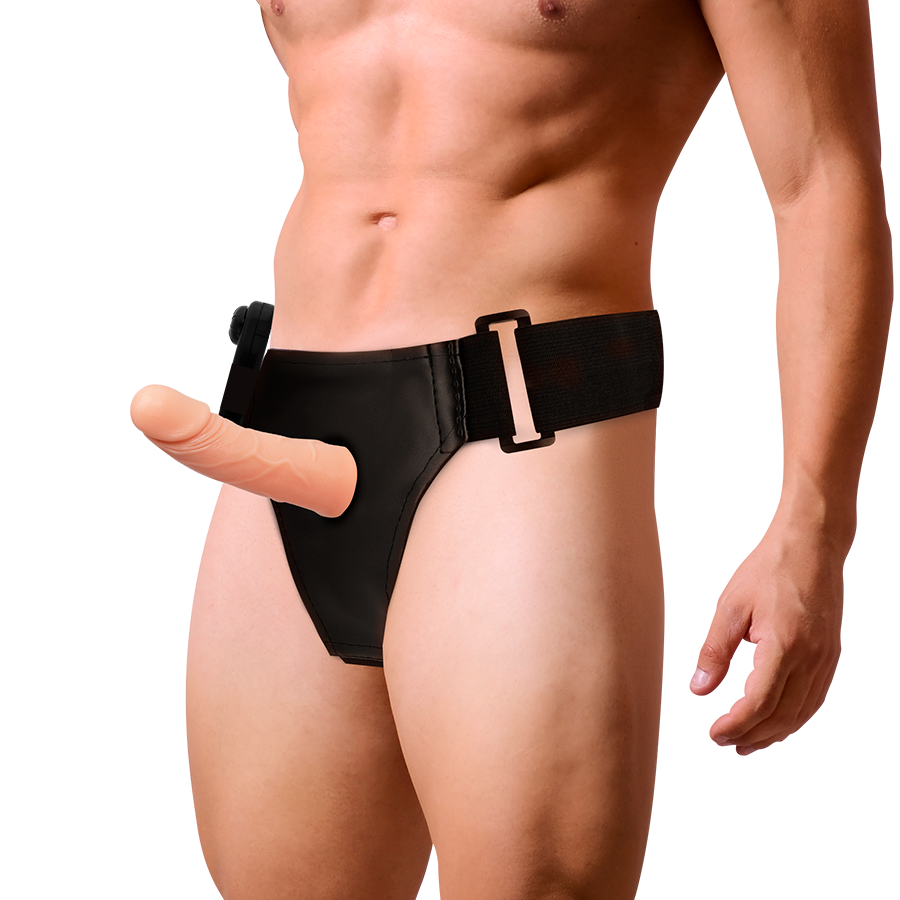 HARNESS ATTRACTION - FRAMES HARNESS CAVO CON PENE REALISTICO E VIBRATORE 15 CM -O- 5 CM
