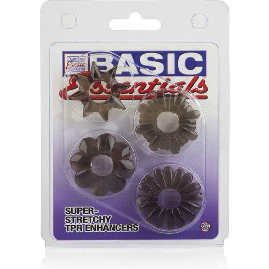 CALEXOTICS - BASIC ESSENTIALS SET DA 4 ANELLI PENE