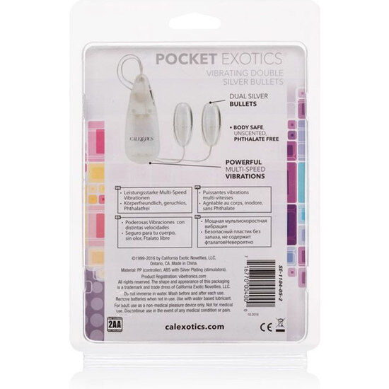 CALEXOTICS - BULLETS VIBRANTI COLOR ARGENTO