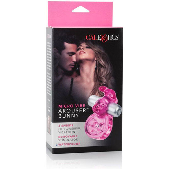 CALEXOTICS - ANELLO PENE CON BULLET E RABBIT MICRO VIBE AROUSER BUNNY