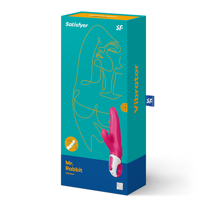 SATISFYER -  MR RABBIT VIBRATORE CON RABBIT IMPERMEABILE 12 MODALITA'