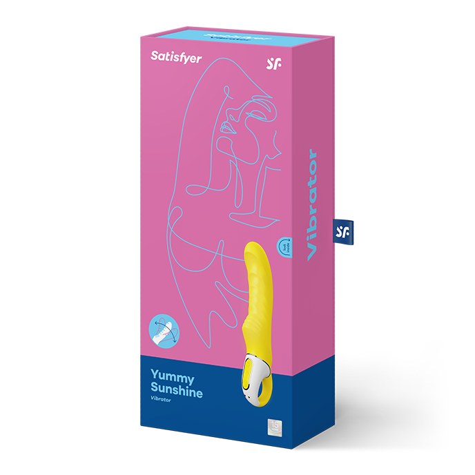 SATISFYER - VIBE YUMMY VIBRATORE STIMOLATORE PUNTO G GIALLO