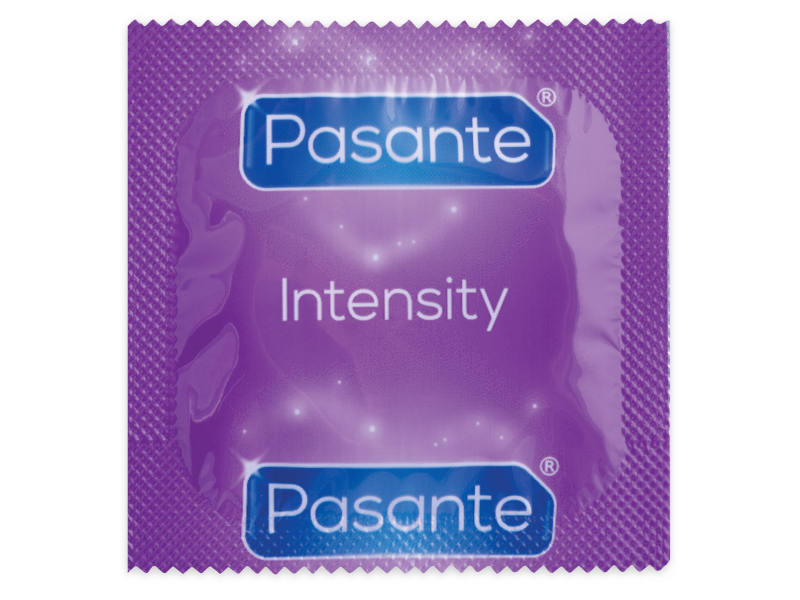 PASANTE - INTENSITY PRESERVATIVI CON PUNTI E NERVATURE 3 PZ
