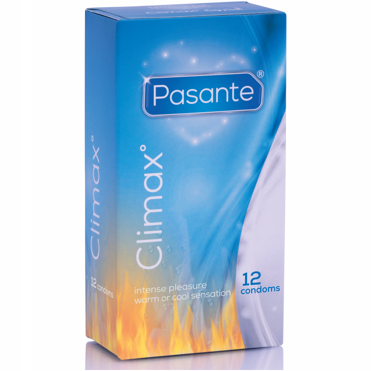 PASANTE CLIMAX-  6 PRESEVATIVI  EFFETTO CALDO + 6 PRESERVATIVI EFFETTO FREDDO / 12 UNITÀ