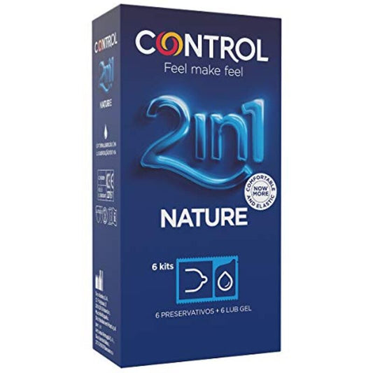 CONTROL NATURE -  2 IN 1 CONSERVANTE + GEL 6 UNITÀ