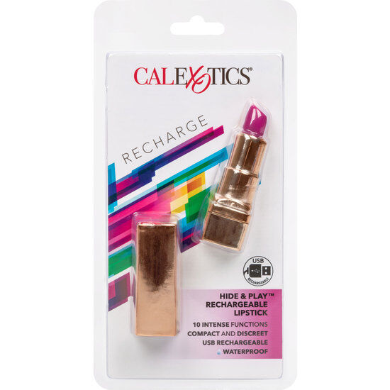 ROSSETTO STIMOLATORE RICARICABILE, DESIGN DISCRETO, 10 MODALITÀ VIBRAZIONE