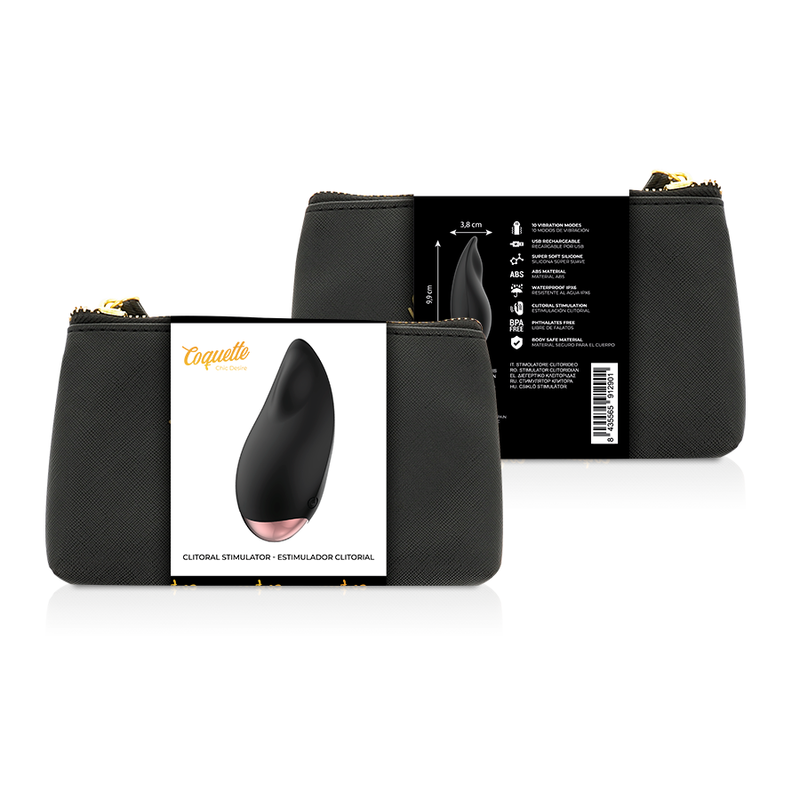 STIMOLATORE CLITORIDE RICARICABILE, DESIGN GOCCIA ELEGANTE, 10 MODALITÀ VIBRAZIONE