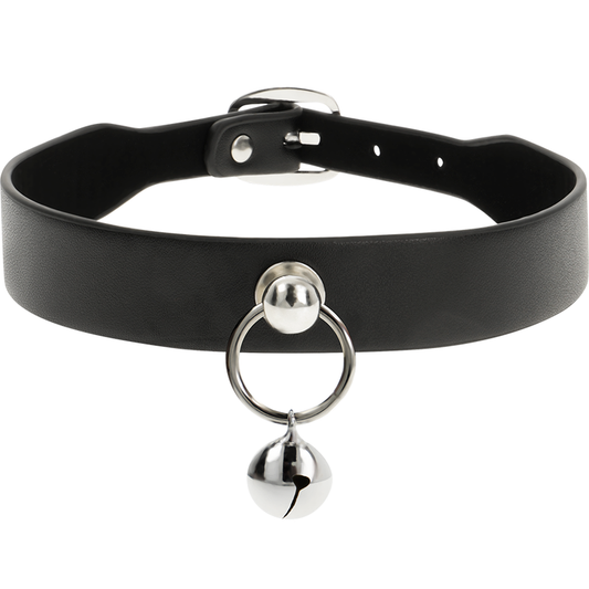 COQUETTE CHIC DESIRE - COLLARE IN PELLE VEGANA CON ACCESSORIO DONNA SONAGLIO/CERCHIO