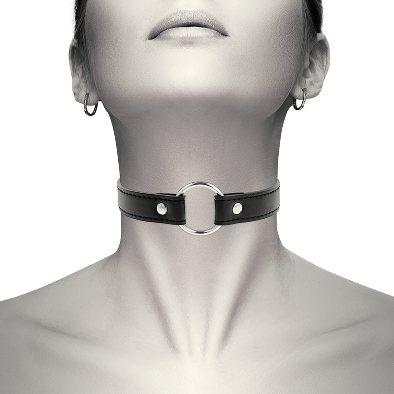 COQUETTE CHIC DESIRE - CHOKER  IN PELLE VEGANA CON ACCESSORIO DONNA