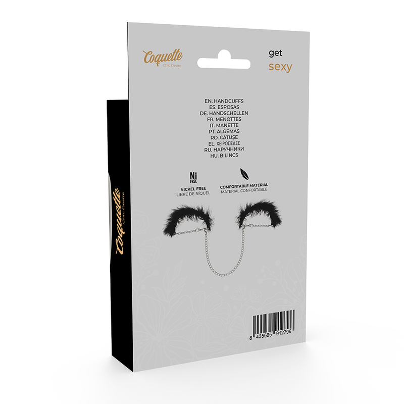 MANETTE METALLO SENZA NICHEL, DESIGN ELEGANTE, BONDAGE LEGGERO