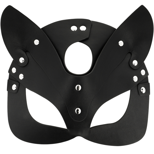 COQUETTE CHIC DESIRE - MASCHERA IN PELLE VEGANA CON ORECCHIE DA GATTO