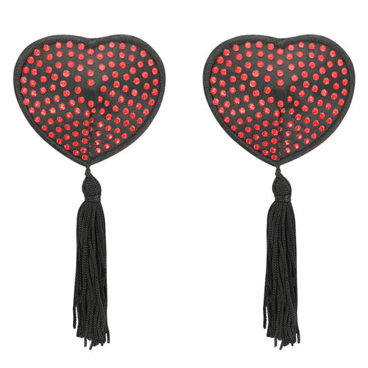 COQUETTE CHIC DESIRE - COPRICAPEZZOLI CUORE NERO / ROSSO