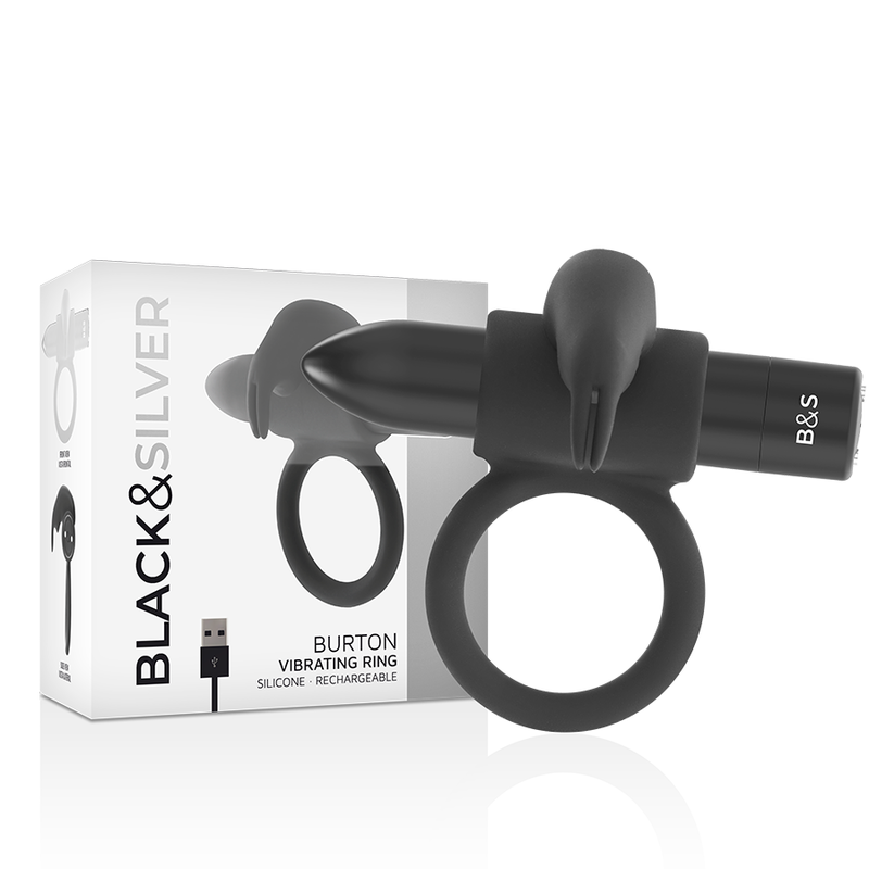 ANELLO PENE VIBRANTE RICARICABILE, SILICONE MEDICO, 10 MODALITÀ VIBRAZIONE