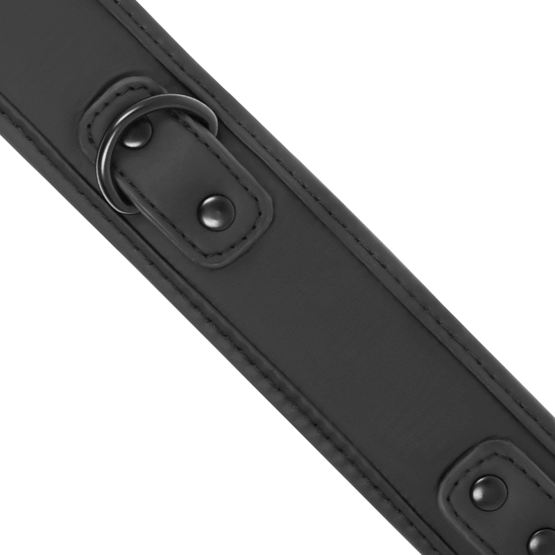 FETISH SUBMISSIVE - COLLARE CON GUINZAGLIO CON FODERA IN NEOPRENE