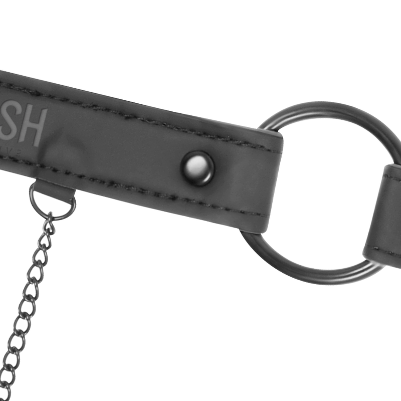 FETISH SUBMISSIVE -  GAG AD ANELLO CON MORSETTI PER CAPEZZOLI