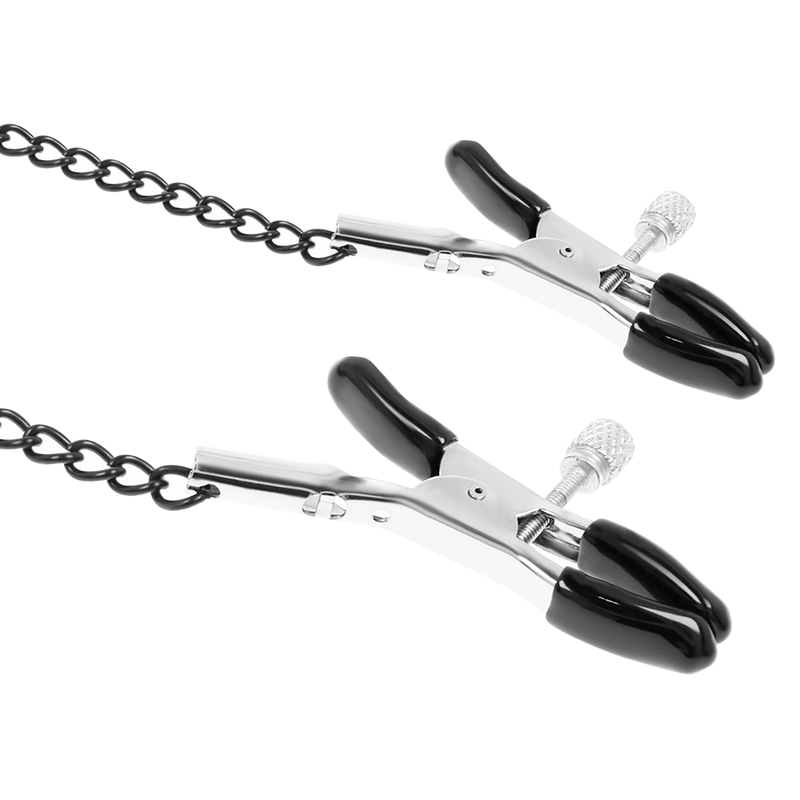 FETISH SUBMISSIVE -  GAG AD ANELLO CON MORSETTI PER CAPEZZOLI