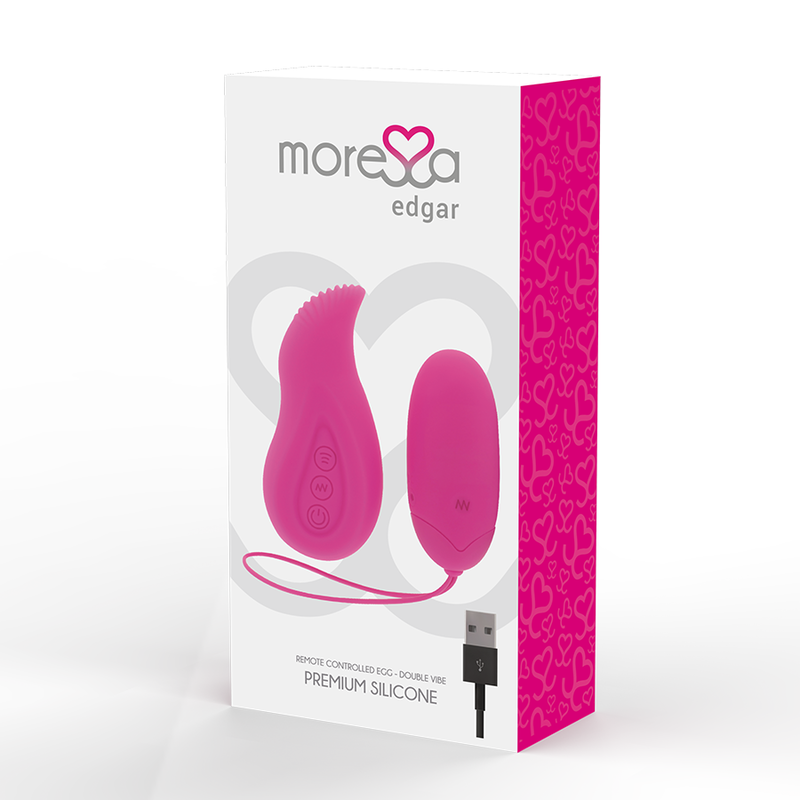 MORESSA - EDGAR  OVETTO IN SILICONE CON TELECOMANDO ROSA
