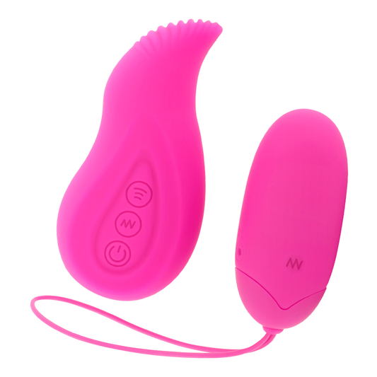 MORESSA -  EDGAR  OVETTO IN SILICONE CON TELECOMANDO ROSA