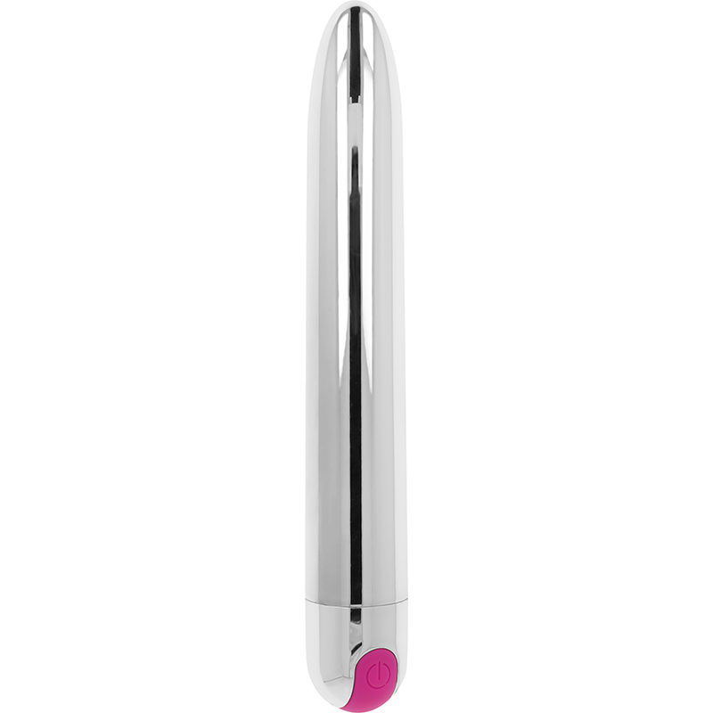 OHMAMA - VIBRATORE RICARICABILE ARGENTO 10 MODALITÀ 18,5 CM