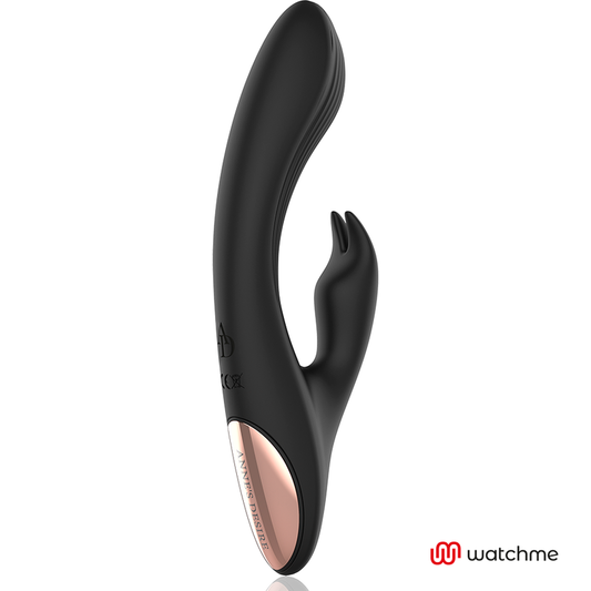 VIBRATORE CON RABBIT CON TECNOLOGIA WATCHME NERO/ORO