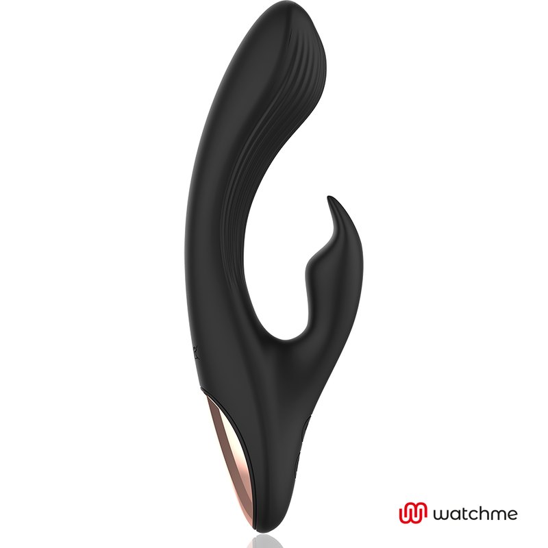 VIBRATORE CON RABBIT CON TECNOLOGIA WATCHME NERO/ORO