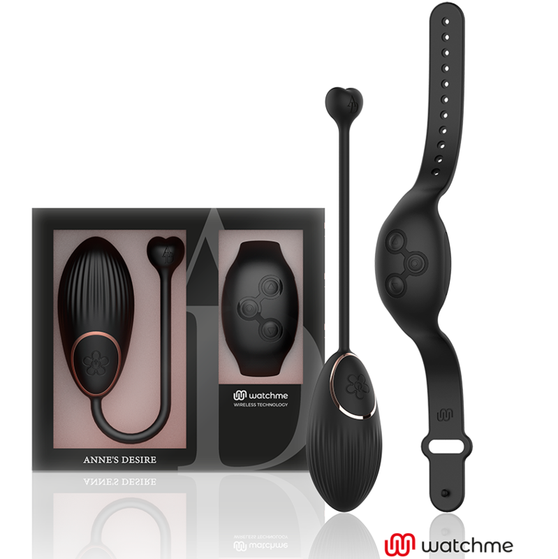 ANNE'S DESIRE -  DUAL PLEASURE OVETTO  CON TECNOLOGIA WATCHME NERO