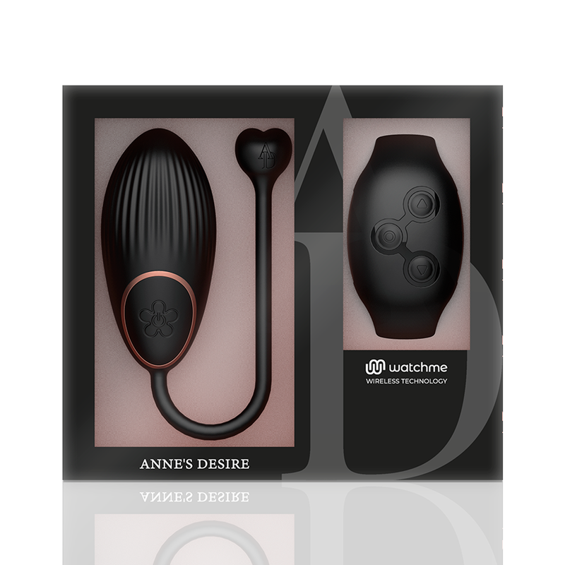 ANNE'S DESIRE -  DUAL PLEASURE OVETTO  CON TECNOLOGIA WATCHME NERO