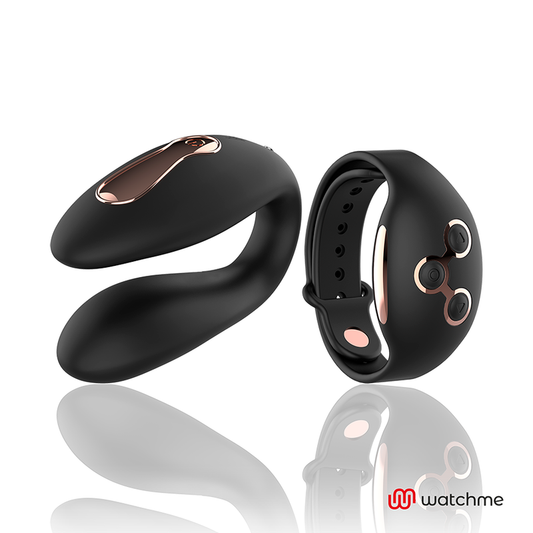 ANNE'S DESIRE - DUAL PLEASURE VIBRATORE CON TECNOLOGIA WATCHME NERO/ORO