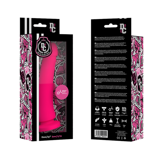 DELTA CLUB - TOYS DILDO ROSA IN SILICONE MEDICO 17 CM -O- 3 CM