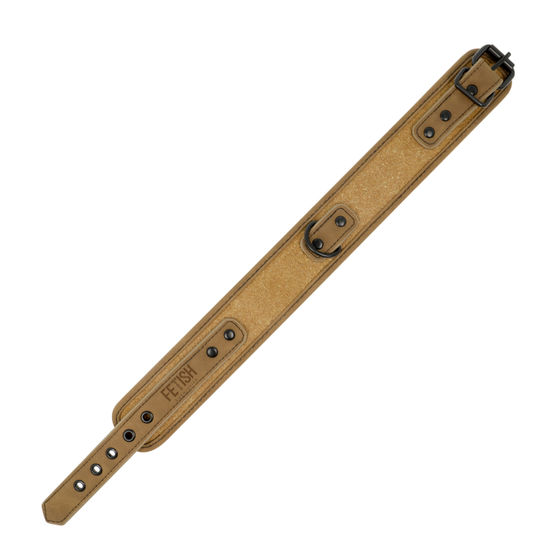FETISH SUBMISSIVE ORIGEN - COLLARE RIVESTITO IN NEOPRENE CON CATENA