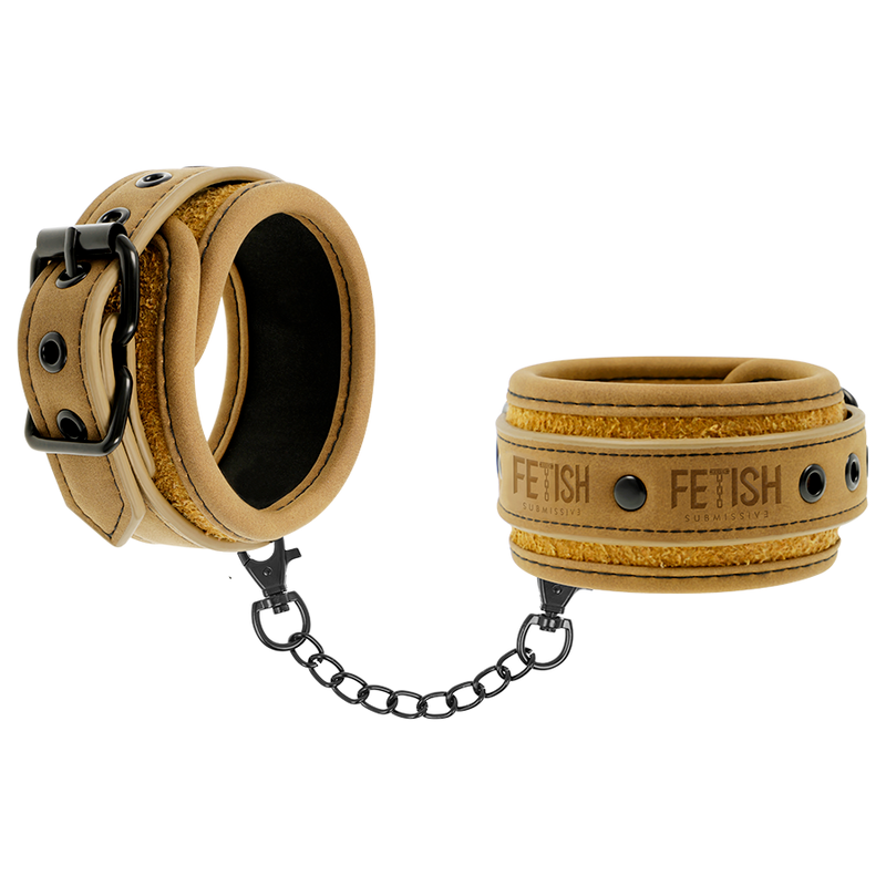 FETISH SUBMISSIVE ORIGEN - MANETTE IN PELLE VEGANA CON FODERA IN NEOPRENE