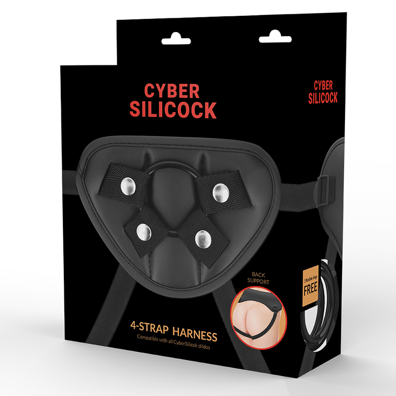 CYBER SILICOCK - HARNESS CON CINTURINO E 3 ANELLI INCLUSI