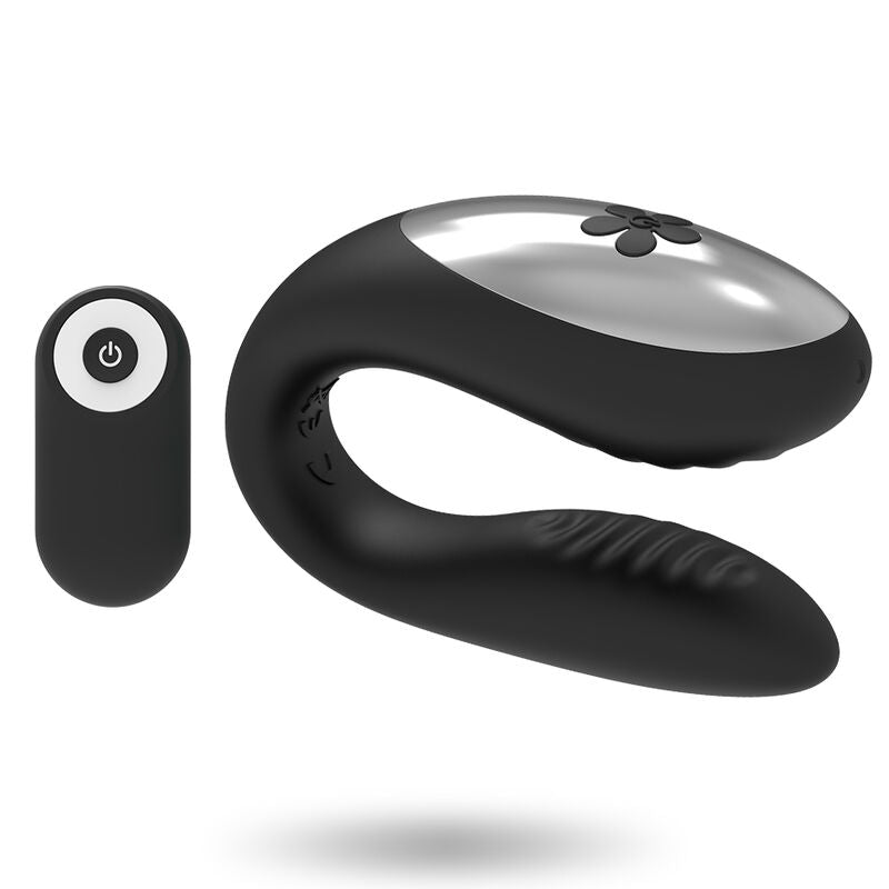 BRILLY GLAM - WE LOVE VIBRATORE DI COPPIA CON  TELECOMANDO NERO