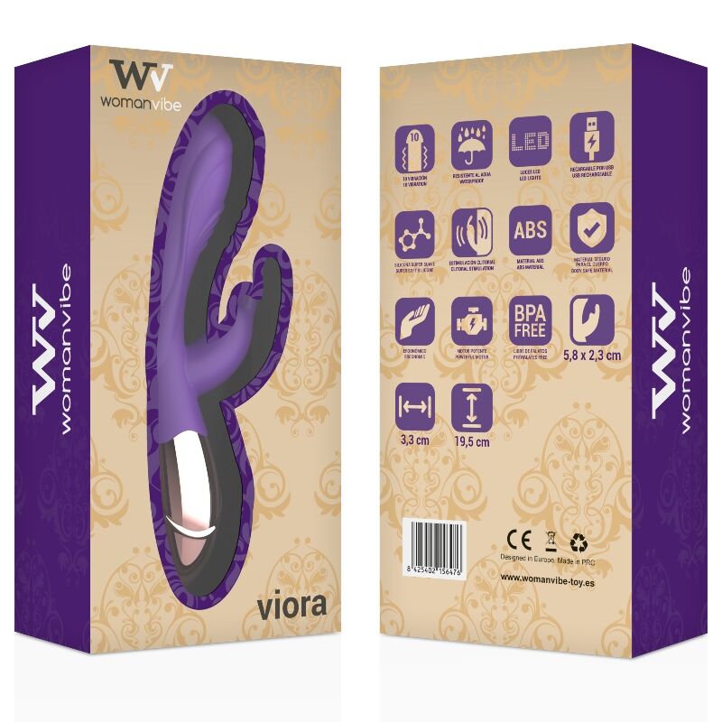 WOMANVIBE - VIBRATORE RICARICABILE VIORA IN SILICONE
